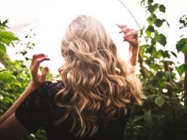Blonde Hair in Nature